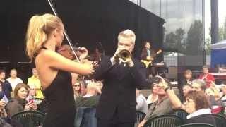 Chris Botti & Caroline Campbell  at Cht. St. Michelle 7-25-15 ©James L. Kahan 2015