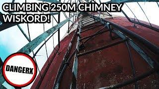 CLIMBING ON THE ROOF OF SZCZECIN - 250M ABANDONED CHIMNEY AT WISKORD