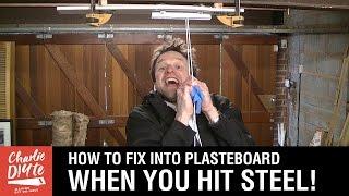 How to Get a Good Fixing through Plasterboard into Steel   - Video #2