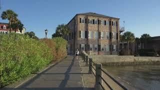 Charleston Waterfront Beauty Shots | Historic Downtown Stock Footage