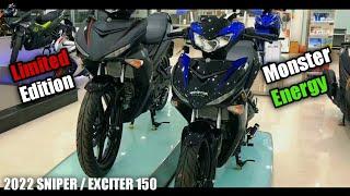 New 2022 Yamaha SNIPER 150 / EXCITER 150 Limited Edition / Monster Energy First Look Walkaround