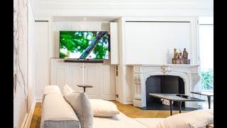 FPLW-HLM series of TV wall mechanisms with sliding motion by Unitech Systems
