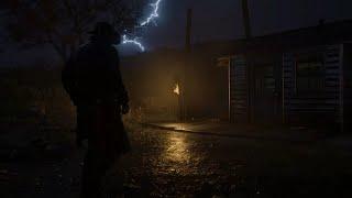 Taking Refuge From The Storm At An Abandoned Trading Post | RDR2 ASMR