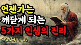 인생을 바꾸는 명언 | 채근담, 루소, 공자, 경행록, 맹자, 제갈공명, 탈무드, 법구경, 니체, 셰익스피어, 쇼펜하우어 | 언젠가는 깨닫게 되는 5가지 인생의 진리
