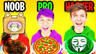 NOOB vs PRO vs HACKER In GOOD PIZZA GREAT PIZZA!? (ALL LEVELS!)