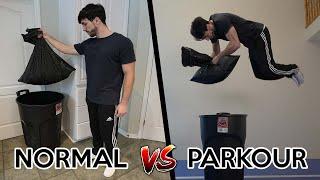 Parkour Vs Normal People In Real Life