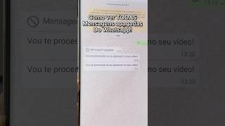 Como ver mensagens apagadas no Whatsapp