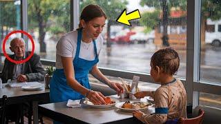 Die Kellnerin gab einem obdachlosen Jungen etwas zu essen, aber sie ahnte nicht, was sie erwartete!