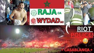 MOROCCAN FUTBOL GAME GETS HEATED!!! RAJA VS WYDAD!! - CASABLANCA