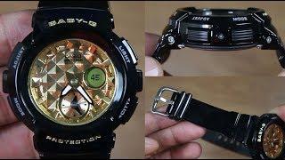 CASIO BABY-G BGA-195M-1A BLACK GOLD - UNBOXING