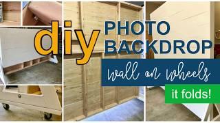 DIY Photo Backdrop Wall On Wheels (it folds too)