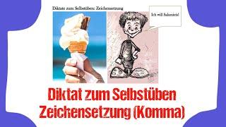 Diktat: Zeichensetzung (Komma) / Diktate zum Selbstüben (Klasse 6/7)