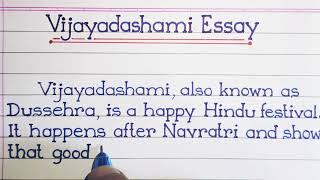 Write a short essay on Vijayadashami | essay writing on Vijayadashami in english