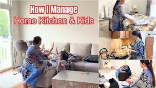 How I MANAGE My HOME KITCHEN & KIDS | PAKISTANI MOM IN AMERICA 