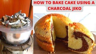 HOW TO BAKE A CAKE ON A CHARCOAL JIKO/HOW TO BAKE A CAKE AT HOME WITHOUT OVEN/