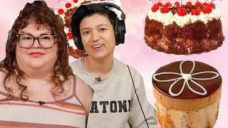 Kristin & Jen Try EVERY WHOLE FOODS CAKE | Kitchen & Jorn