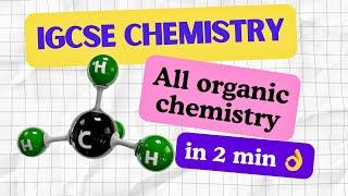 Study ALL Organic ️ Chemistry for 2024 IGCSE Chemistry  in 2 Min ⏰