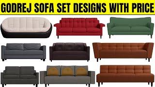 Godrej Sofa Set Designs With Price 2024 | Fabric, Leather, Wooden Sofa | 1, 2 & 3 Seater Sofa Set