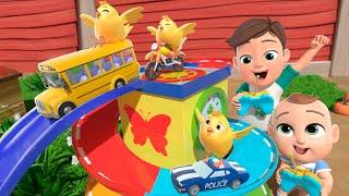 Hickory Dickory Dock | Vehicle Song for Kids | Almama Nursery Rhymes & Kids Songs