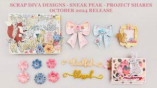 Scrap Diva Designs OCT 2024 - Sneak Peek Project Shares #scrapdivadesigns  @ScrapDiva29 #papercraft