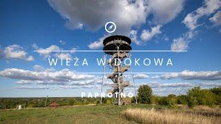 Wieża widokowa Paprotno. Mapa Wielkopolski. Z mapą po Wielkopolsce