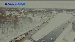 50-vehicle crash on I-80 in Austintown sends people to hospital with serious injuries