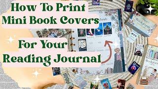 How to Print Mini Book Covers For Your Reading Journal | Setup New Rongrong Bookworm Reading Journal