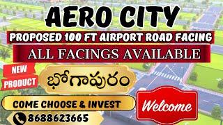 Near Highway Vuda approved plots for sale at bhogapuram 8688623665