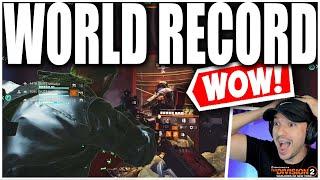 THE DIVISION 2 WORLD RECORD FOR LEGENDARY DISTRICT UNION ARENA!  THIS IS CRAZY! LIVE REACTION [7:55]