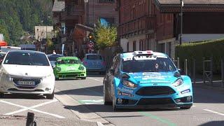 Rally Cars on Road Section / Liaison - Rally of Mont Blanc Morzine 2024