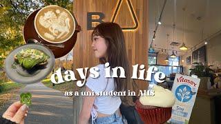 days in life vlog | uni exam szn, coffee, clover picking, souvenir for fam in Japan