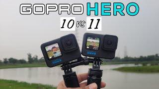 GoPro Hero 11 Black vs GoPro Hero 10 Black Camera, Audio & Timelapse Comparison! WORTH THE UPGRADE?