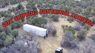 Future Homestead EP:5 | Getting a 40ft shipping container onto the property.