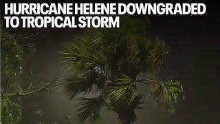 Hurricane Helene downgraded to tropical storm after lashing Florida