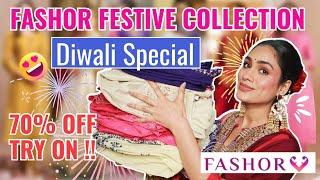 *Huge* Fashor Festive kurta set haul | Diwali outfit|Anarkali suit,Chikankari kurta set |Myntra haul