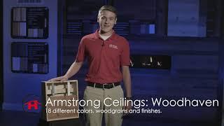 Home Lumber Inc of New Haven, Indiana, demos Armstrong's Woodhaven Ceiling Tile