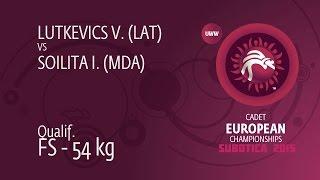 Qual. FS - 54 kg: I. SOILITA (MDA) df. V. LUTKEVICS (LAT) by FALL, 10-0