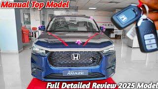 New Honda Amaze ZX Facelift Top Manual Full Detailed Review 2025 || Price Mileage Features 