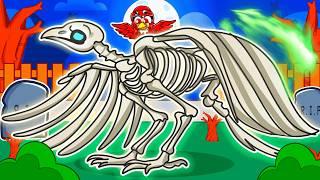 Playing as a PROTECTIVE UNDEAD SKELETON BIRD in Roblox Feather Family!