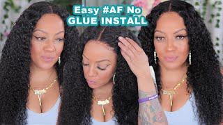 LOW MAINTENANCE! EASY 5x5 CURLY WAVE CLOSURE WIG INSTALL | BEGINNER FRIENDLY | ASTERIA HAIR