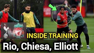 Inside Training | LFC Final push ahead of TOTTENHAM | Chiesa, Elliott & Rio impressive Drills