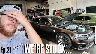 Trying EVERYTHING To Get the 6-Speed Hellcat Started… | Manual Hellcat Charger Build Series!! Ep.21