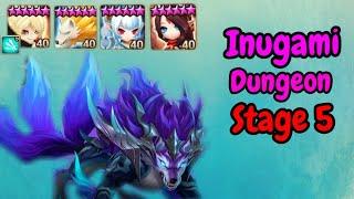 Showcasing my Speed Inugami Secondary Awakening Dungeon Lv.5 Team - Summoners War