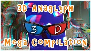 3D Anaglyph - 16 video mega compilation - Red and blue(cyan) glasses needed