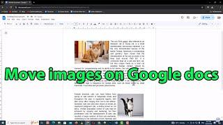 How to wrap text around an image in google docs