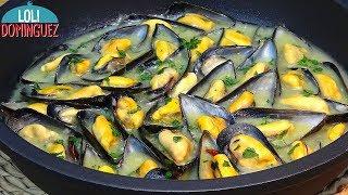 Mejillones en salsa verde, fáciles muy rápidos de preparar y saludables - Loli Domínguez