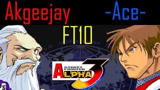 Street Fighter Alpha 3 - Akgeejay [Gen] vs -Ace- [Guy] (Fightcade FT10)