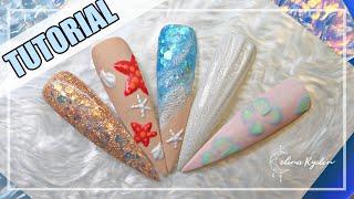 NAIL ART TUTORIAL |  Summer beach design | Light Elegance "Summer By The Sea" | Gel Nails