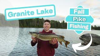 Fishing GRANITE LAKE for BIG PIKE!! (Temagami Pike Fishing Ontario!!)