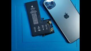 iPhone 11 Pro Max замена аккумулятора без ошибки сообщения о замене детали и миниобзор программатор